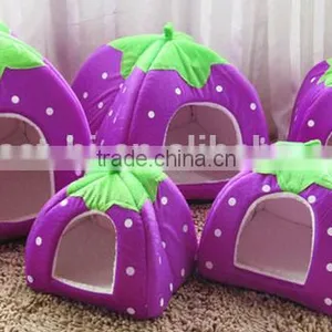 Cute Strawberry Dog House Dog Bed House thumbnail-4
