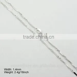 Machine Made Chain,v Shape 08 Box Chain Sterling Silver Chain Real 925 Silver Main Material CSGL-056 thumbnail-1