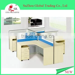 Newest Office Furniture Custom Made OEM Aluminum Low Partition Modern Cubicle Office Modular Workstation Quality Choice thumbnail-2