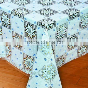 Decorative Wipeable Water Proof Plastic Table Covers thumbnail-1
