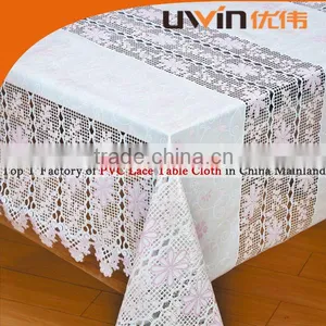 Embossed Printed PVC Table Cloth,oval Vinyl Tablecloth thumbnail-1