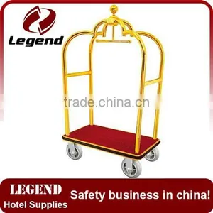 Economy Golden Flower Luxury Baggage Trolley thumbnail-3