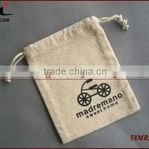 Linen Cosmetic Bag,Cloth Drawstring Pouch Bags,Linen Shopping Bag thumbnail-1