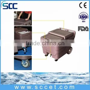 SB1-C110 Coffee Color Ice Cooler Caddy, Ice Caddies With Wheels thumbnail-1