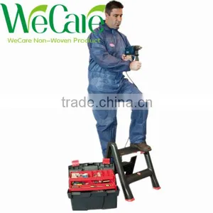 Disposable Protective Non Woven Deep Blue 35gsm Coverall With Hood and Zipper thumbnail-1