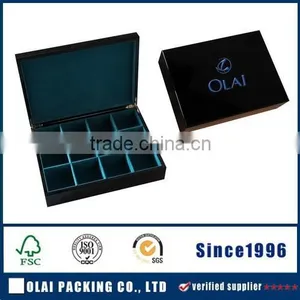 Hot Selling Glossy Lacquer Wood Tea Box for Sale thumbnail-1