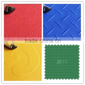 Meeting Room Junyi Easy Lock Plastic PVC Interlocking Flooring thumbnail-2