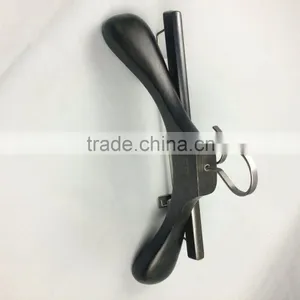 Black Wooden Hanger Suit Wooden Hanger Beech Wood Hotel Hanger thumbnail-5