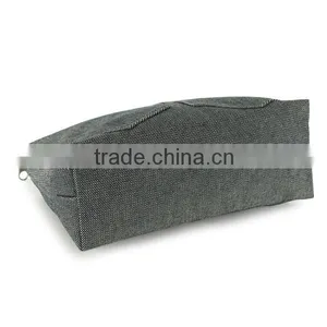 Denim Jean Zipper Cosmetic Bag thumbnail-2