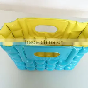 Portable Lightsome Green and Yellow Inflatable Bubble Beach Bag thumbnail-4