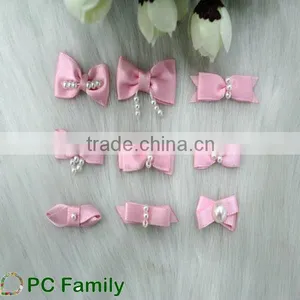 Garment Use Pre Made Mini Satin Ribbon Bow thumbnail-1