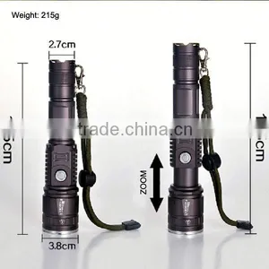 POPPAS 6611 Newest USB Led Flashlight Hunting Waterproof USB Torch Light Quality Choice thumbnail-3