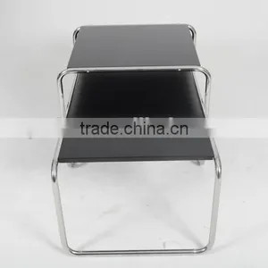 Wooden Black Cheap Rectangular Kivaha Coffee Table Set Wholesale thumbnail-2