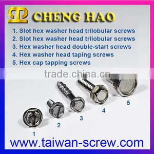 M4 Slot Hex Washer Head Trilobuar Stainless Steel Screws thumbnail-4