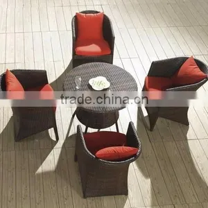 Garden Swimming Pool Wicker Dining Set thumbnail-1