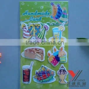 2015 Hot Selling Glitter Chipboard Sticker for Birthday thumbnail-1
