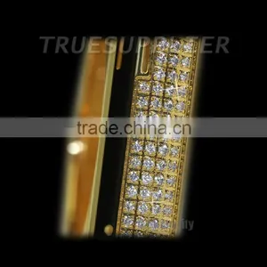 Men Diamond Wathes for Apple Watch Gold Housing thumbnail-4