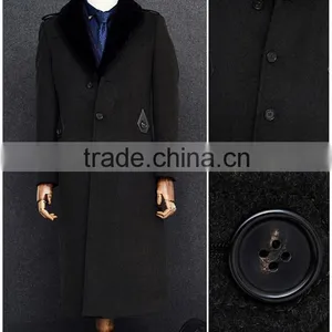 British Style Long Winter Jacket Men Woolen Jacket Blazers for Men Slim Fit thumbnail-6