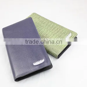 2015 Newest Style Leather Wallet, High Quality Different Leather Men's Wallet With Metal Logo Fashion Wallet thumbnail-1