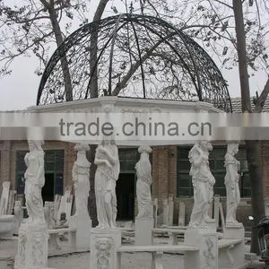 Full Handmade European Style Gazebo & Pavilion Natural Stone Kiosk thumbnail-3