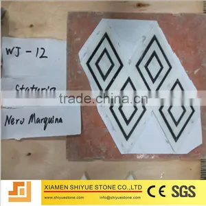 Black Marble Stone Mosaic Tiles for Flooring thumbnail-4