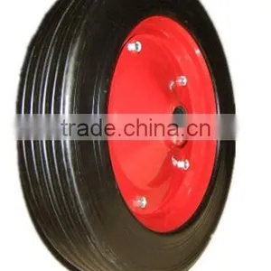 Rubber Wheel for Hand Trolley Solid Rubber Wheel 6"x2" thumbnail-1