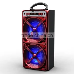New 2.0 China Box Subwoofer Wooden Speakers With Led Light thumbnail-1