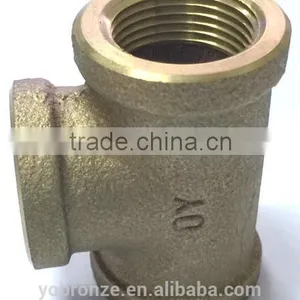 Excellent Machining From Taiwan Bronze Thread Pipe Fitting Tee thumbnail-1