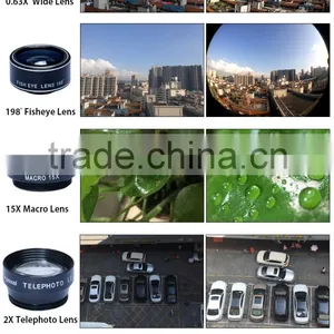 OEM Manufacturer Mobile Phone Lens Wide Angle+macro+fisheye+zoom+CPL 5 in 1 Camera Lens for IPhone 7 6s 6 5s 5 4s 4 thumbnail-3