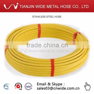 Chinese Manufacturer Yellow Stainless Steel Flexible Natural Gas Hose thumbnail-4