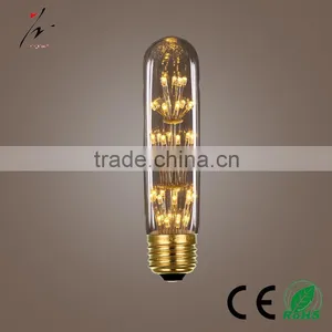T30 125mm/185mm/300mm Led Firework Light Bulb 3W E27 Retro Dimmable Led Lamp thumbnail-1