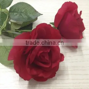 Artificial Single Latex Flower Red Rose Flower Real Touch Flower thumbnail-1