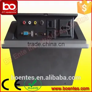 UL Approved Pop Up Power Plug Socket With Audio Video Outlet for Furniture thumbnail-1