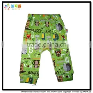 BKD 100% Cotton Green Baby Cool Pants Wholesale thumbnail-1