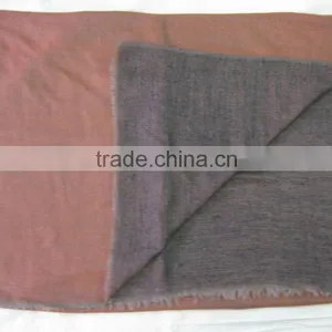 High Quality Cashmere Reversible Scarf in Solid Colour thumbnail-1