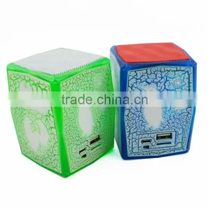 JY26 Mini Cute Rechargeable Hands Free Portable Mini Cube Bluetooth Speaker thumbnail-6