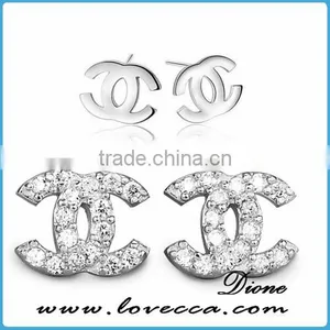 New Promotional Product Charms Women Brown Zircon Earrings thumbnail-5