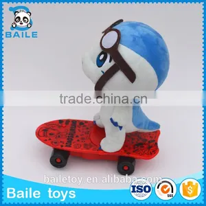 Custom Wholesale Best Made DongGuan Skate Stuffed Toy Cute Dinosaur thumbnail-2
