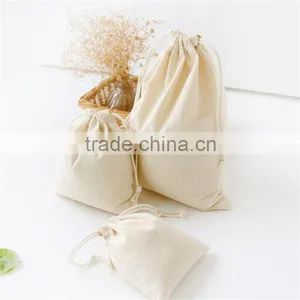 Printed Fashion Cotton Bag With Ribbon Drawstring thumbnail-6