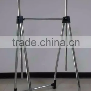 2 Tier Garment Rack Clothes Drying Rack Expandable Height thumbnail-1