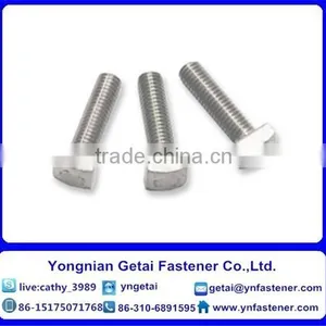 Square Head Bolts With Large/small, DIN933/931 H.D.G / Galvanized With Black /yellow Zinc Plated/blue White thumbnail-5