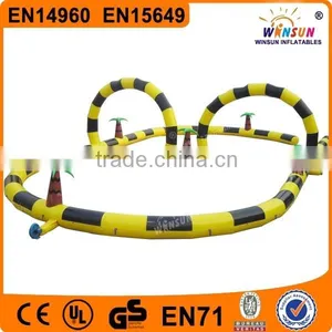 Outdoor Custom Logo Inflatable Race Track, Inflatable go Kart Track thumbnail-1