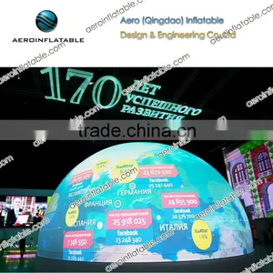 Inflatable Vertical Hemispherical Projector Screen / Earth Balloon / Dome thumbnail-1