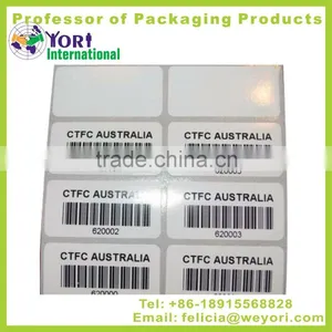 YORI High Quality Printing Custom Barcode Printing Roll Label thumbnail-1