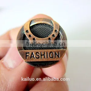 Fashion Brush Copper Color Jeans Button thumbnail-4