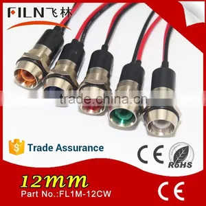 Frigidaire Oven Pilot Light 12mm Panel Mounting Hole LED 120v Pilot Light With Wire Leading thumbnail-6