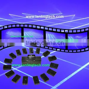 Blue Curtain Laser Beam Light thumbnail-1