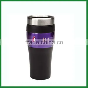 16oz Bpa Free Travel Vacuum Insulated Stainless Steel Auto Mug for Car thumbnail-1