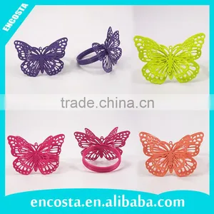 2016 New Butterfly Paper Wedding Party Napkin Ring Serviette Table Decor thumbnail-1