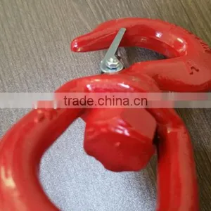Factory Supplier Hot Sale G80 Swivel Painted Red Carbon Steel Lifting Swivel Hook thumbnail-3